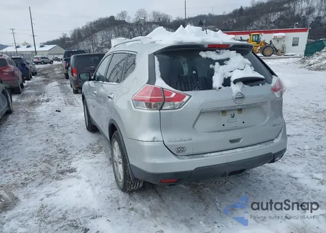 2015 Nissan Rogue Sv from USA, damaged, VIN KNMAT2MV0FP503007